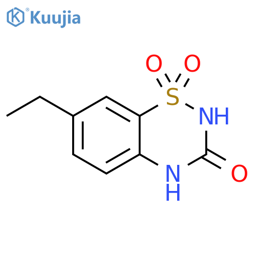 7-ethyl-3,4-dihydro-2H-1lambda6,2,4-benzothiadiazine-1,1,3-trione structure