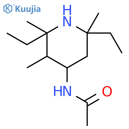 Acetamide, N-(2,6-diethyl-2,3,6-trimethyl-4-piperidinyl)- structure