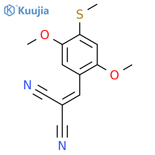 Propanedinitrile, [[2,5-dimethoxy-4-(methylthio)phenyl]methylene]- structure