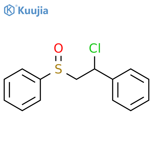 Benzene,[(2-chloro-2-phenylethyl)sulfinyl]- structure