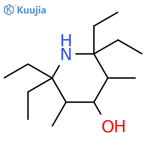 4-Piperidinol, 2,2,6,6-tetraethyl-3,5-dimethyl- structure