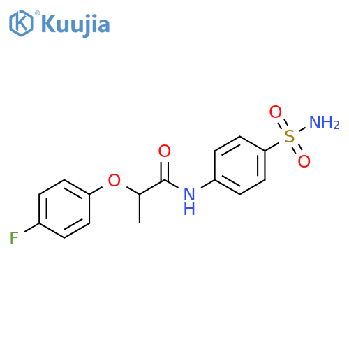 2-(4-fluorophenoxy)-N-(4-sulfamoylphenyl)propanamide structure