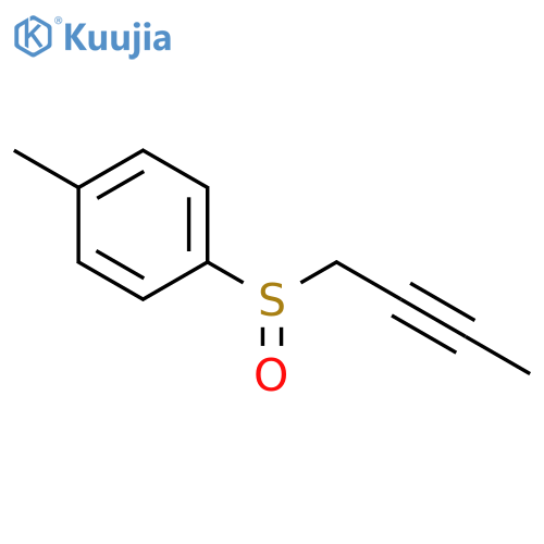 Benzene, 1-(2-butynylsulfinyl)-4-methyl-, (+)- structure