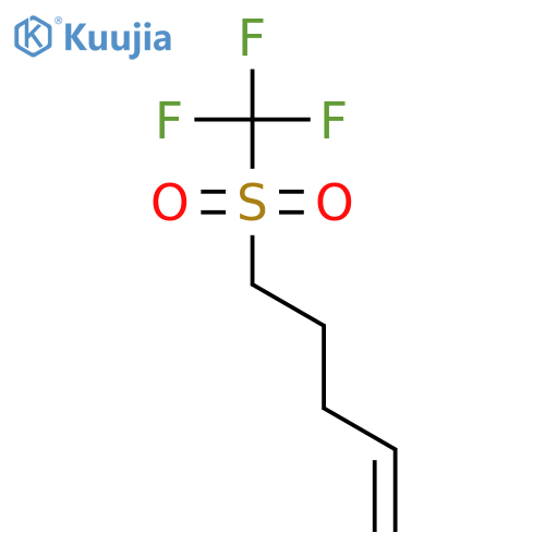 1-Pentene, 5-[(trifluoromethyl)sulfonyl]- structure