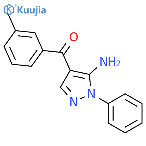 (5-AMINO-1-PHENYL-1H-PYRAZOL-4-YL)(M-TOLYL)METHANONE structure