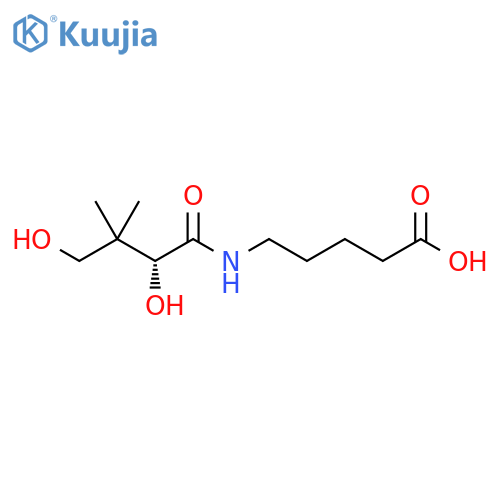 Pentanoic acid, 5-[(2,4-dihydroxy-3,3-dimethyl-1-oxobutyl)amino]-, (R)- structure