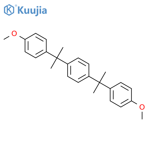 Benzene, 1,4-bis[1-(4-methoxyphenyl)-1-methylethyl]- structure