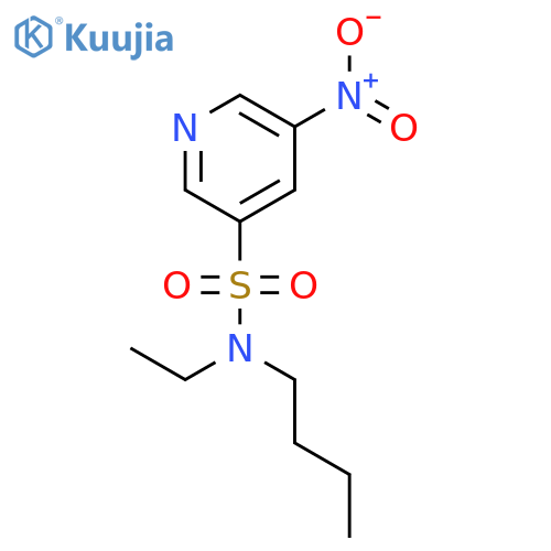3-Pyridinesulfonamide, N-butyl-N-ethyl-5-nitro- structure