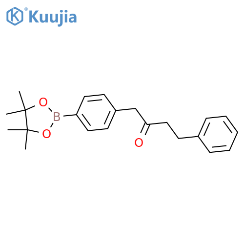 2-Butanone,4-phenyl-1-[4-(4,4,5,5-tetramethyl-1,3,2-dioxaborolan-2-yl)phenyl]- structure