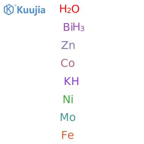 Bismuth cobalt iron molybdenum nickel potassium zinc oxide structure