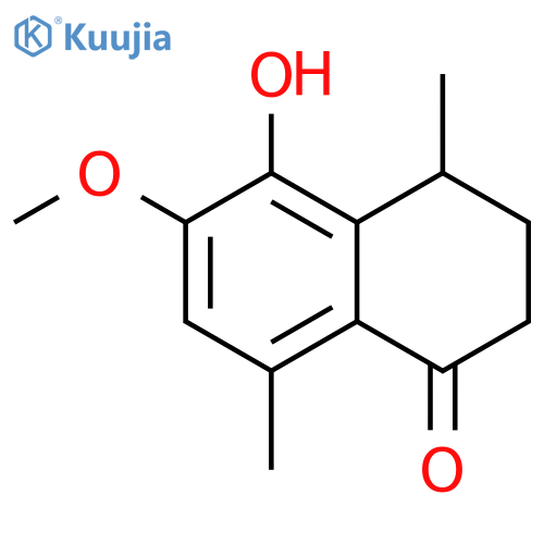 1(2H)-Naphthalenone, 3,4-dihydro-5-hydroxy-6-methoxy-4,8-dimethyl- structure