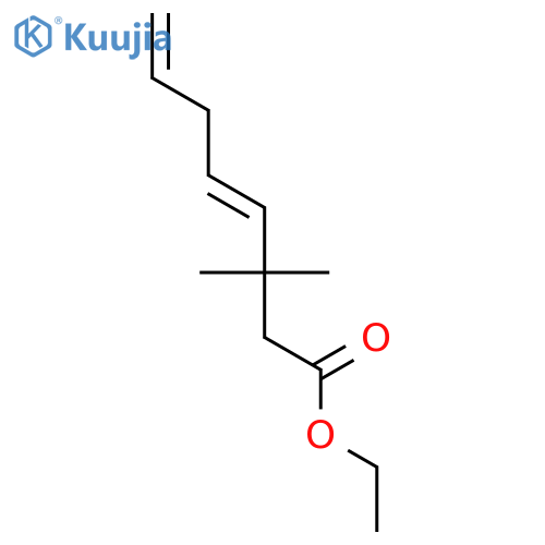 4,7-Octadienoic acid, 3,3-dimethyl-, ethyl ester structure