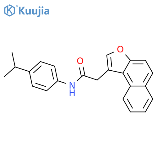2-{naphtho2,1-bfuran-1-yl}-N-4-(propan-2-yl)phenylacetamide structure