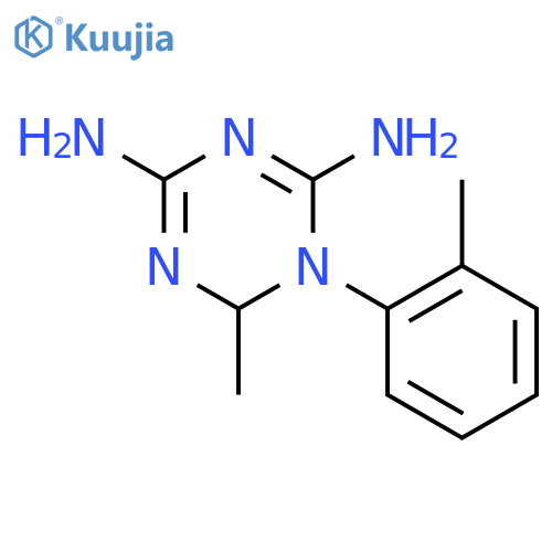 1,3,5-Triazine-2,4-diamine, 1,6-dihydro-6-methyl-1-(2-methylphenyl)- structure