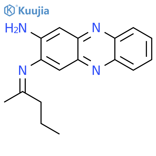 2,3-Phenazinediamine, N-(1-methylbutylidene)- structure