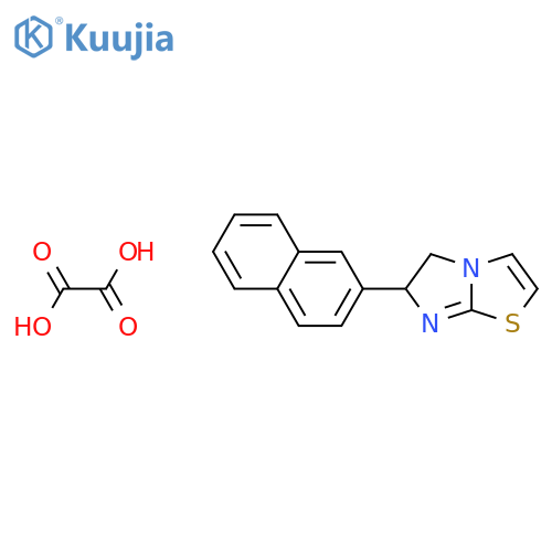 Imidazo[2,1-b]thiazole, 5,6-dihydro-6-(2-naphthalenyl)-, ethanedioate(1:1) structure