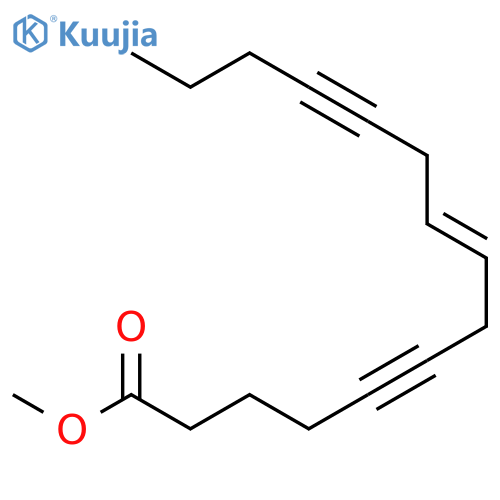 8-Pentadecene-5,11-diynoic acid, methyl ester, (E)- structure