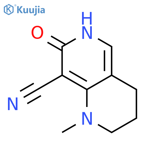 1,6-Naphthyridine-8-carbonitrile, 1,2,3,4,6,7-hexahydro-1-methyl-7-oxo- structure