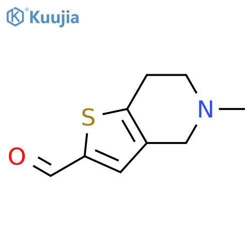 5-methyl-4H,5H,6H,7H-thieno[3,2-c]pyridine-2-carbaldehyde structure
