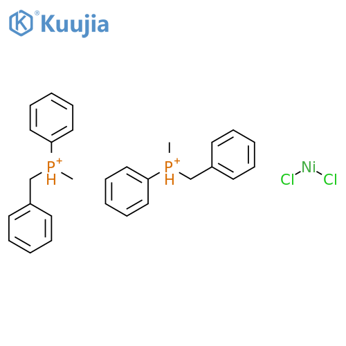 Nickel, dichlorobis[methylphenyl(phenylmethyl)phosphine]- structure