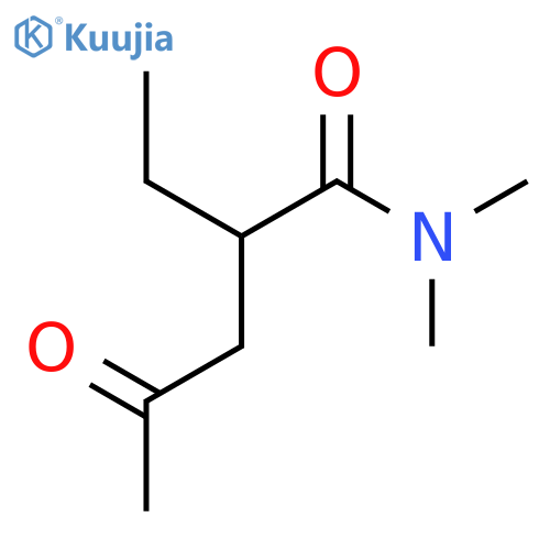 2-Ethyl-N,N-dimethyl-4-oxopentanamide structure