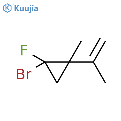 Cyclopropane, 1-bromo-1-fluoro-2-methyl-2-(1-methylethenyl)- structure