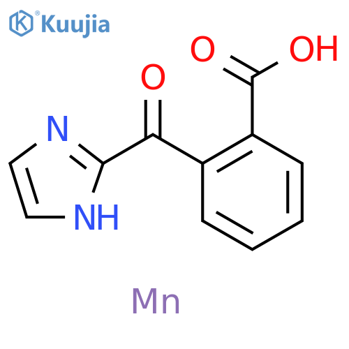 Benzoic acid, 2-(1H-imidazol-2-ylcarbonyl)-, manganese salt (1:) structure