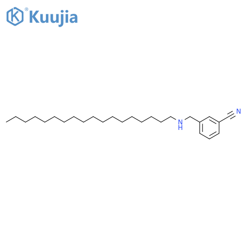 Benzonitrile, 3-[(octadecylamino)methyl]- structure