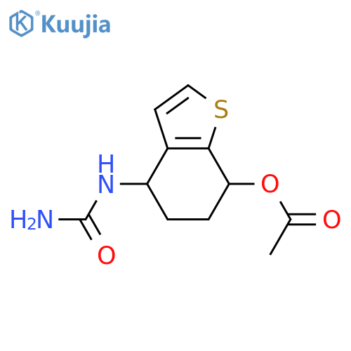 Urea, [7-(acetyloxy)-4,5,6,7-tetrahydrobenzo[b]thien-4-yl]- structure