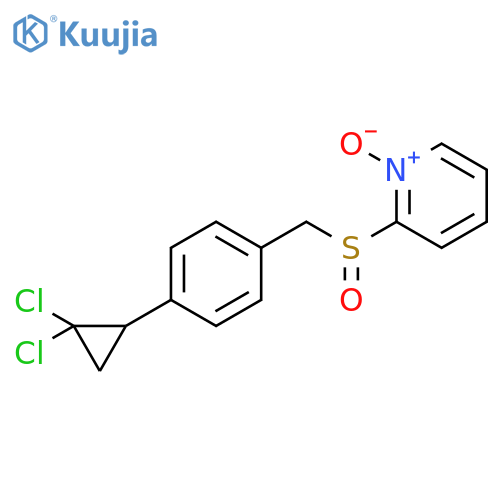 Pyridine, 2-[[[4-(2,2-dichlorocyclopropyl)phenyl]methyl]sulfinyl]-, 1-oxide structure