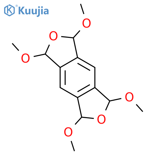 1H,3H-Benzo[1,2-c:4,5-c']difuran, 5,7-dihydro-1,3,5,7-tetramethoxy- structure