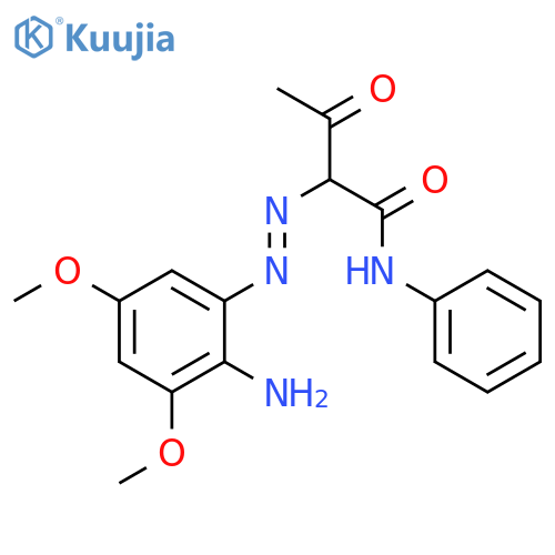 Butanamide, 2-[(2-amino-3,5-dimethoxyphenyl)azo]-3-oxo-N-phenyl- structure