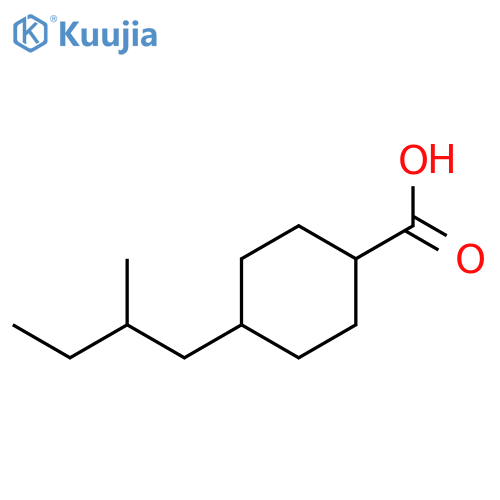 4-(2-methylbutyl)cyclohexane-1-carboxylic Acid structure