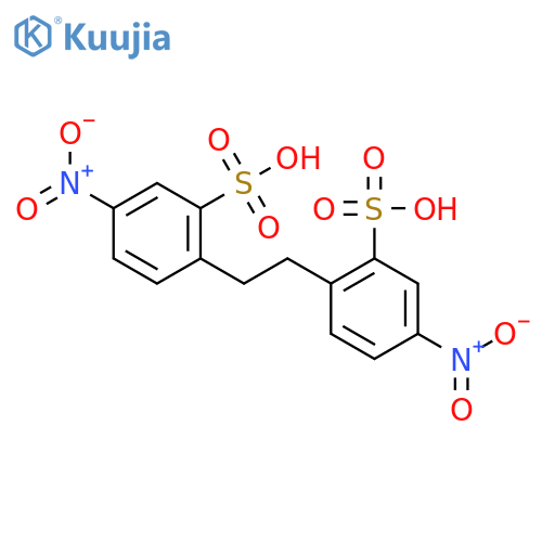 Benzenesulfonic acid,2,2'-(1,2-ethanediyl)bis[5-nitro-, disodium salt (9CI) structure