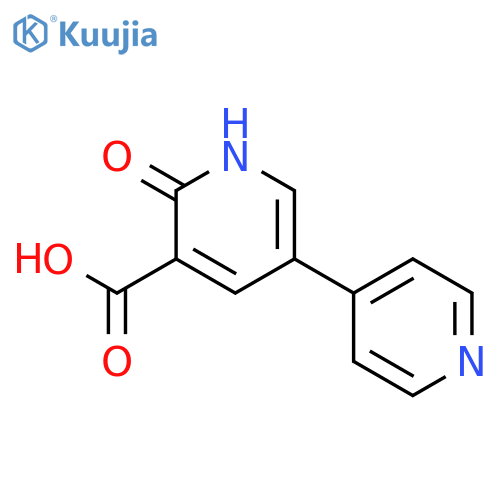 2-Oxo-5-(pyridin-4-yl)-1,2-dihydropyridine-3-carboxylic acid structure