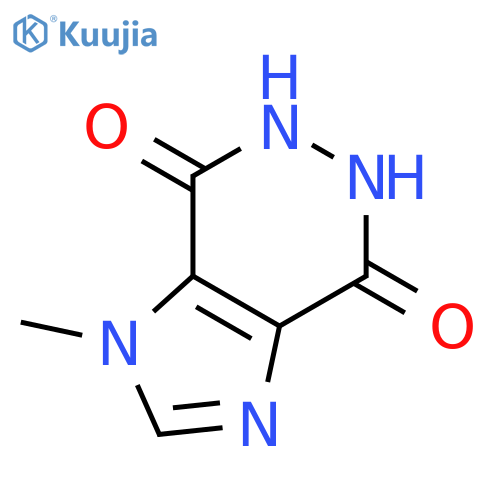 5,6-dihydro-1-methyl-1H-Imidazo[4,5-d]pyridazine-4,7-dione structure
