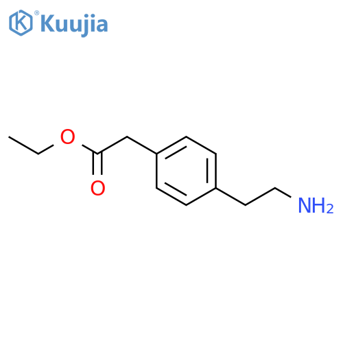 BENZENEACETIC ACID, 4-(2-AMINOETHYL)-, ETHYL ESTER structure