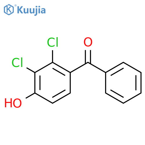 4-benzoyl-2,3-dichlorophenol structure