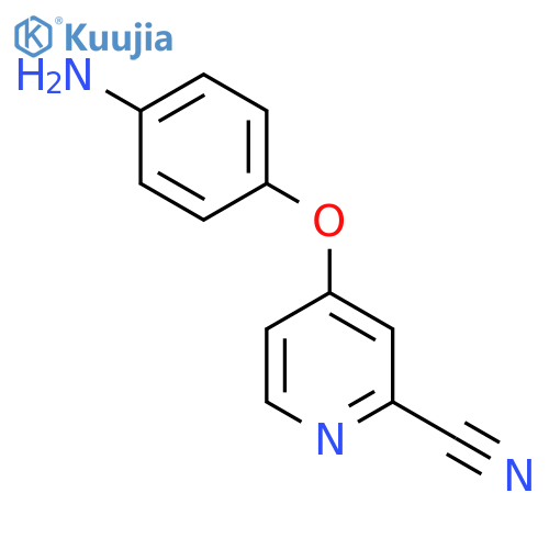 4-(4-aminophenoxy)pyridine-2-carbonitrile structure