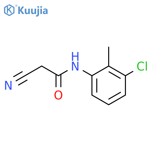 N-(3-Chloro-2-methylphenyl)-2-cyanoacetamide structure