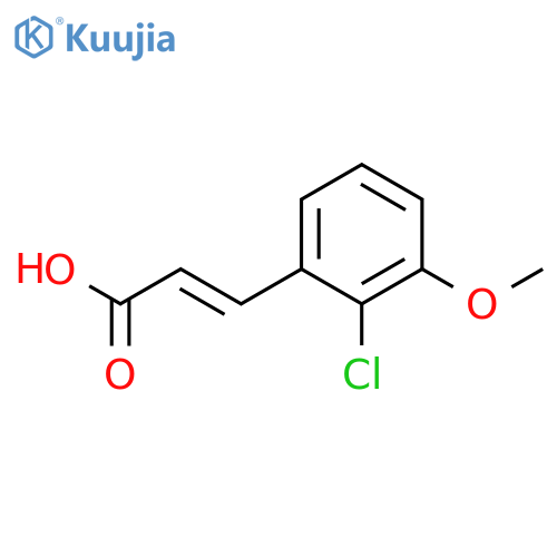 2-Propenoic acid, 3-(2-chloro-3-methoxyphenyl)- structure
