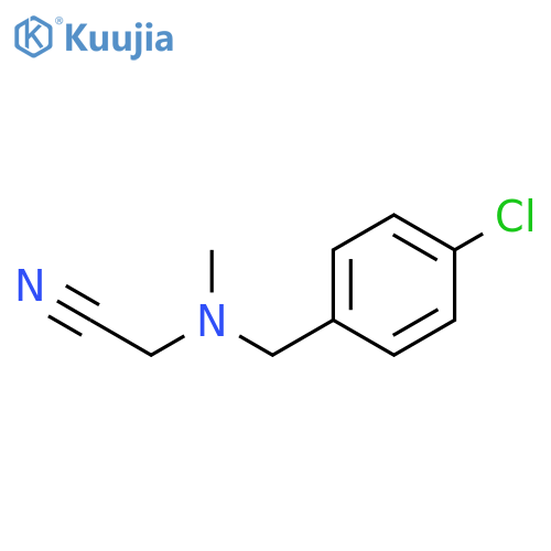 2-{(4-chlorophenyl)methyl(methyl)amino}acetonitrile structure