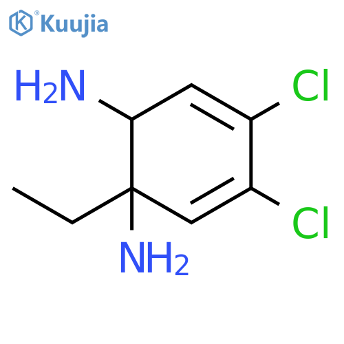 4,5-dichloro-2-n-ethylbenzene-1,2-diamine structure