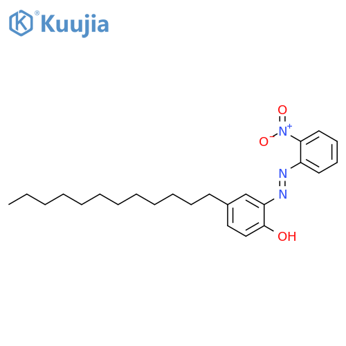 Phenol,4-dodecyl-2-[2-(2-nitrophenyl)diazenyl]- structure