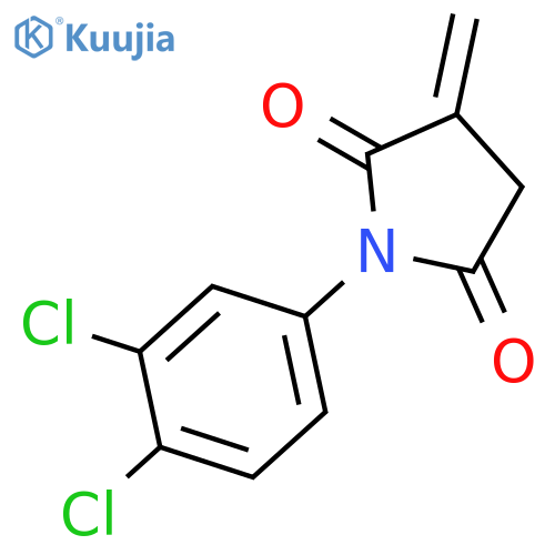 2,5-Pyrrolidinedione, 1-(3,4-dichlorophenyl)-3-methylene- structure