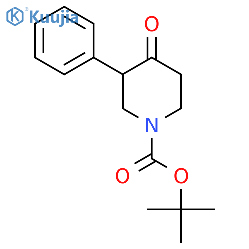 Tert-butyl 4-oxo-3-phenylpiperidine-1-carboxylate structure
