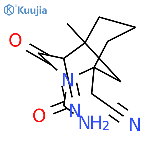 2-Azabicyclo[3.3.1]nonane-2-carboxamide,4-cyano-1-(cyanomethyl)-5-methyl-3-oxo- structure