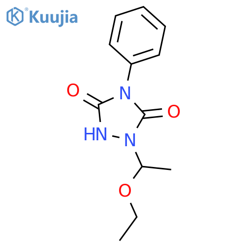 1,2,4-Triazolidine-3,5-dione, 1-(1-ethoxyethyl)-4-phenyl- structure