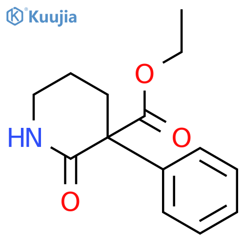 Ethyl 2-oxo-3-phenylpiperidine-3-carboxylate structure