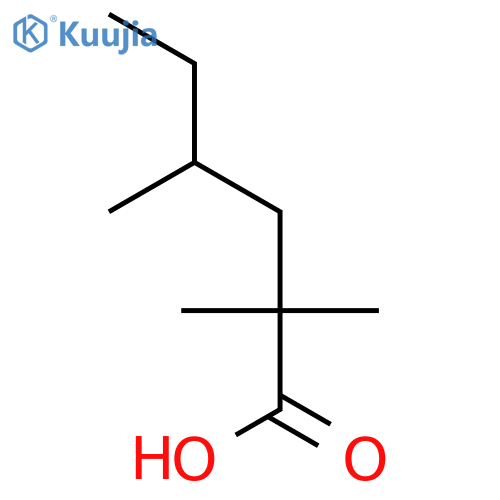 Hexanoic acid, 2,2,4-trimethyl- structure